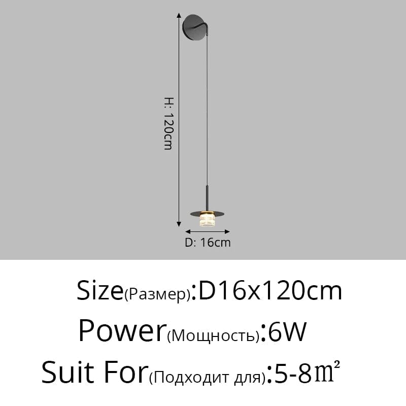 Lustre moderne de suspension de chevet luxe minimaliste | Marco Lucetti