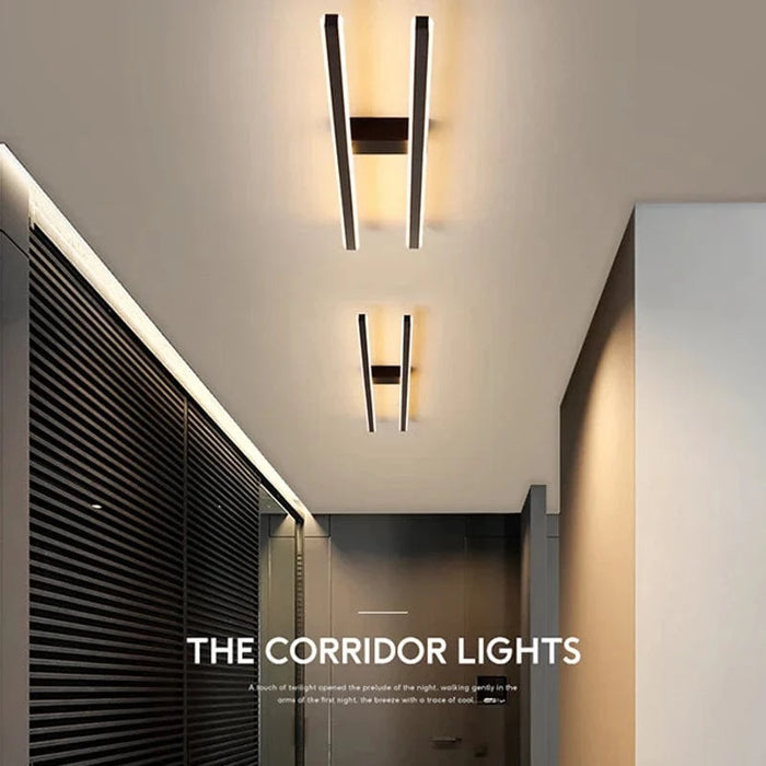 Lustre moderne double tube - Élégance et minimalisme | Marco Lucetti