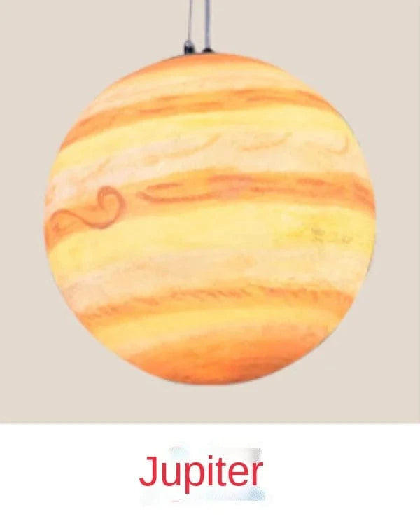 Lustre moderne en acrylique : Planète et Lune | Marco Lucetti Jupiter / Diamètre 20cm