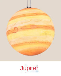 Lustre moderne en acrylique : Planète et Lune | Marco Lucetti Jupiter / Diamètre 20cm
