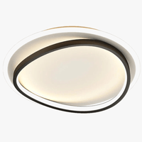 Lustre Moderne en Aluminium Acrylique avec Télécommande LED de Luxe