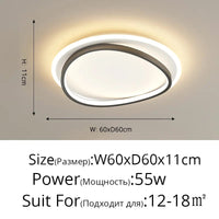 Lustre Moderne en Aluminium Acrylique avec Télécommande LED de Luxe | Marco Lucetti