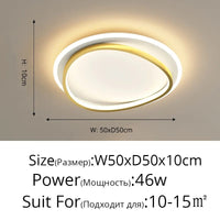 Lustre Moderne en Aluminium Acrylique avec Télécommande LED de Luxe | Marco Lucetti