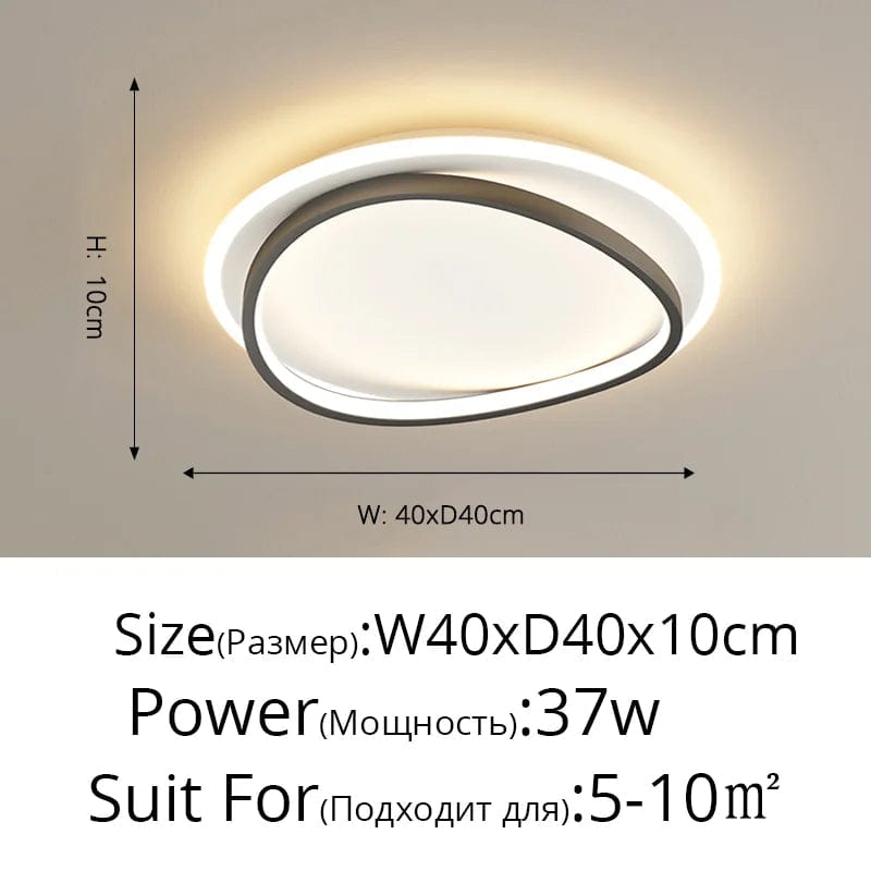 Lustre Moderne en Aluminium Acrylique avec Télécommande LED de Luxe | Marco Lucetti