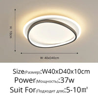 Lustre Moderne en Aluminium Acrylique avec Télécommande LED de Luxe | Marco Lucetti