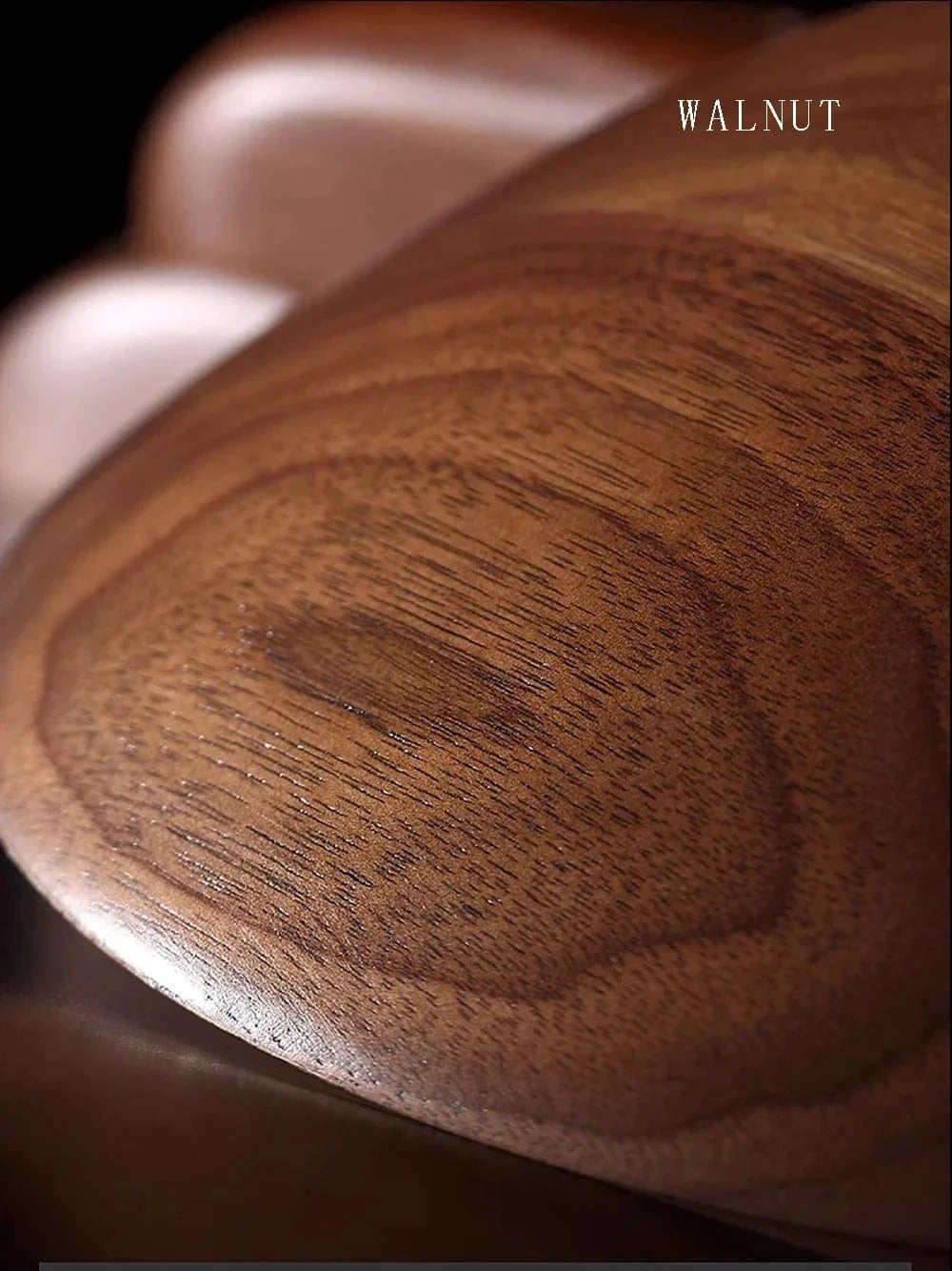 Lustre moderne en bois avec LED et anneau en noyer retro | Marco Lucetti