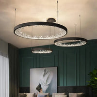 Lustre moderne en cristal avec éclairage LED pour villa de luxe | Marco Lucetti