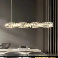 Lustre Moderne en Cristal K9 avec Suspension et Télécommande Dimmable | Marco Lucetti