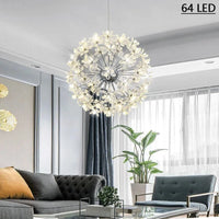 Lustre Moderne en Cristal LED Pissenlit - Boule Ronde Suspension Design | Marco Lucetti