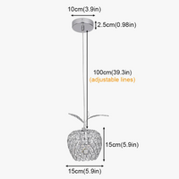 Lustre moderne en cristal pour une décoration intérieure élégante