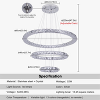 Lustre Moderne en Cristal Luxueux - Luminaires Décoratifs Haute Gamme