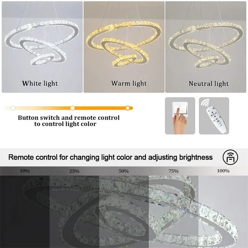 Lustre Moderne en Cristal Luxueux - Luminaires Décoratifs Haute Gamme | Marco Lucetti