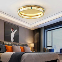 Lustre moderne en cristal rond à trois couches LED 2024 - Élégance Illuminée | Marco Lucetti