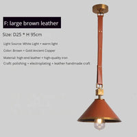 Lustre moderne en cuir avec suspension lumière et verre cristal de luxe | Marco Lucetti F