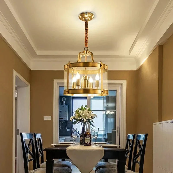 Lustre Moderne en Cuivre Doré de Style Européen pour un Intérieur Luxueux | Marco Lucetti