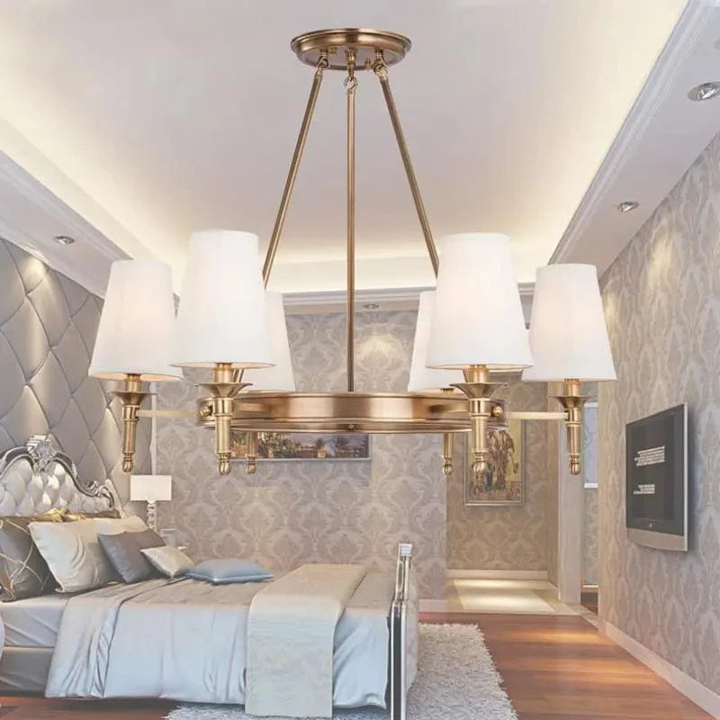 Lustre moderne en cuivre et Bronze authentique. | Marco Lucetti