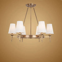 Lustre moderne en cuivre et Bronze authentique. | Marco Lucetti 6 lumières