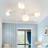 Lustre moderne en fer et verre - Plafonnier américain | Marco Lucetti