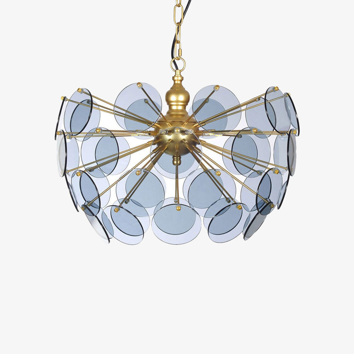Lustre Nahia en verre motif dent de lion