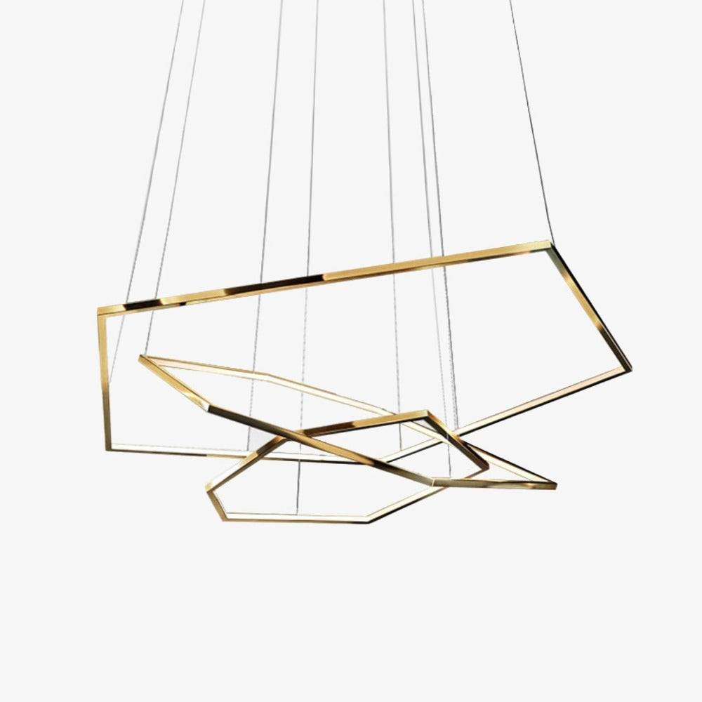 Lustre luxe en hexagones modernes Emmylia