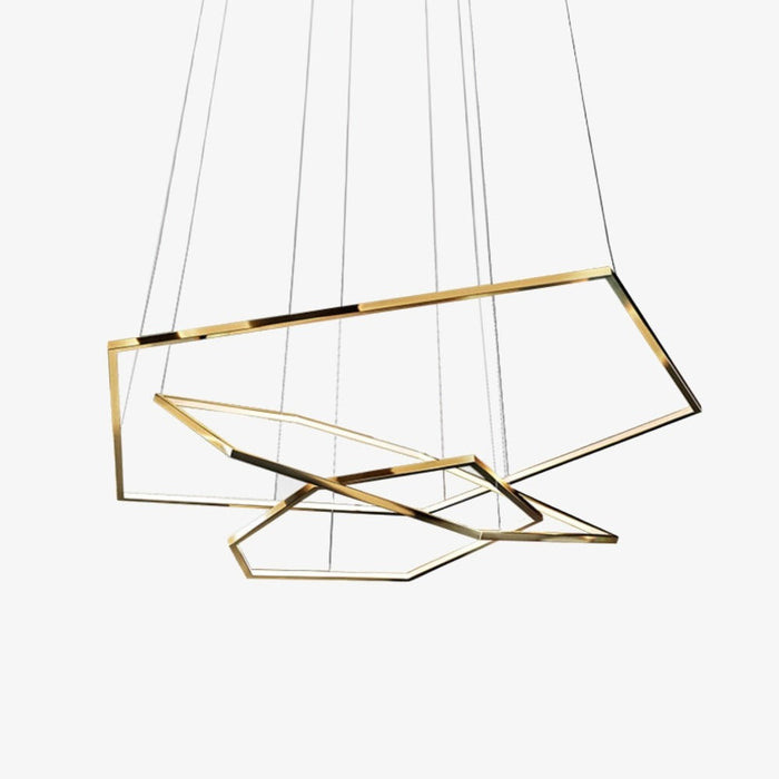Lustre luxe en hexagones modernes Emmylia