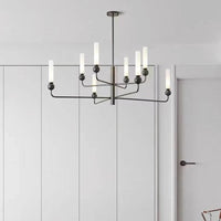 Lustre Moderne en Laiton avec Boule de Marbre Acrylique | Marco Lucetti