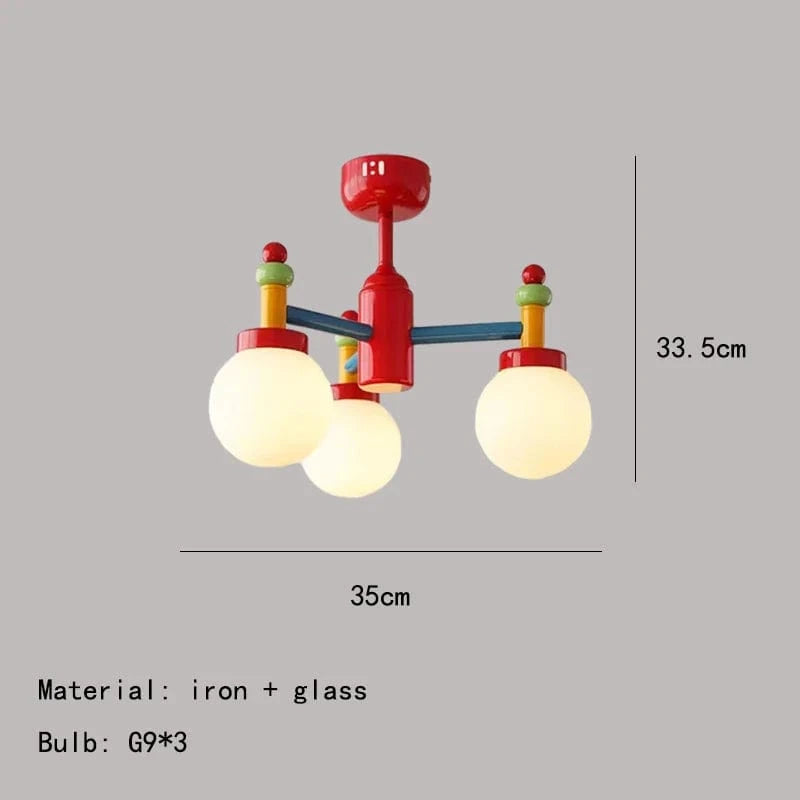 Lustre moderne en métal et verre ajustable pour toutes les pièces | Marco Lucetti 3 lumières-A / Blanc chaud