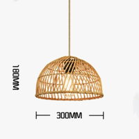 Lustre moderne en rotin artisanal | Marco Lucetti