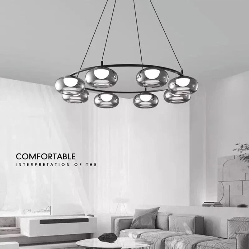 Lustre Moderne en Verre pour Cuisine et Salon - Luminaire Suspendu | Marco Lucetti