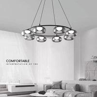 Lustre Moderne en Verre pour Cuisine et Salon - Luminaire Suspendu | Marco Lucetti