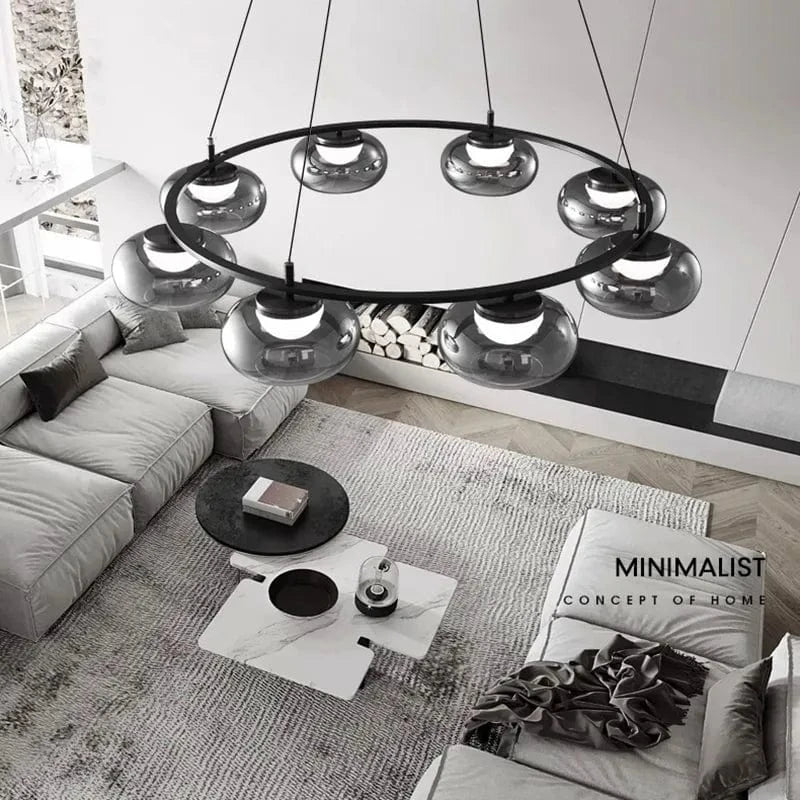 Lustre Moderne en Verre pour Cuisine et Salon - Luminaire Suspendu | Marco Lucetti