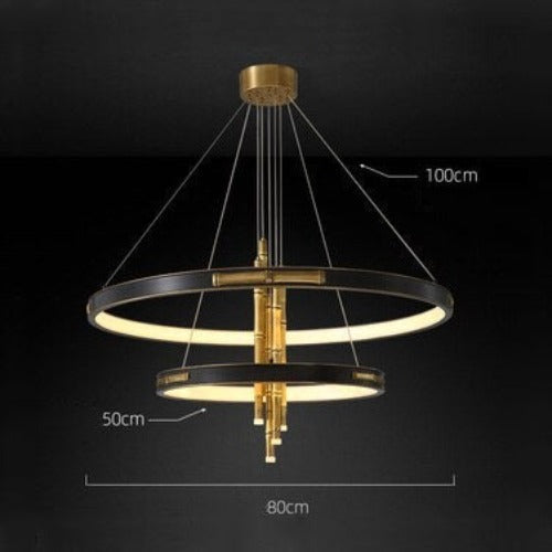 Lustre Circulaire Luxe Style Chinois Yoshi.