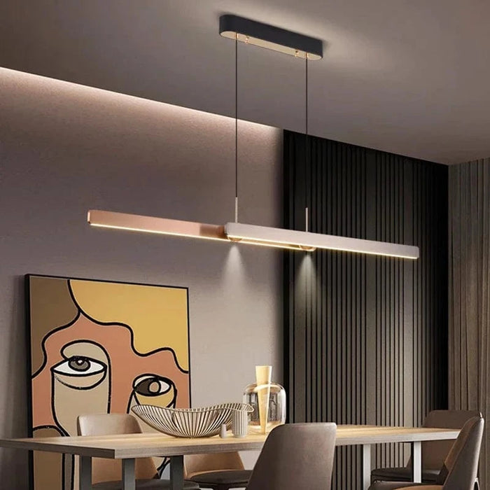 Lustre moderne intelligent pour sublimer votre salon | Marco Lucetti Longueur 120cm / Gradation à distance RC