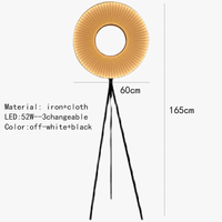 Lustre moderne Iris LED en tissu pour décoration d'hôtel | Marco Lucetti