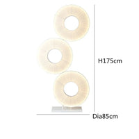 Lustre moderne Iris LED en tissu pour décoration d'hôtel | Marco Lucetti Lampadaire B / Lumière chaude 3000K