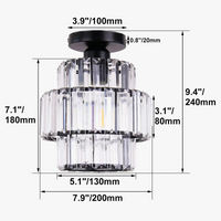 Lustre K9 Crystal Led Light - Style Moderne