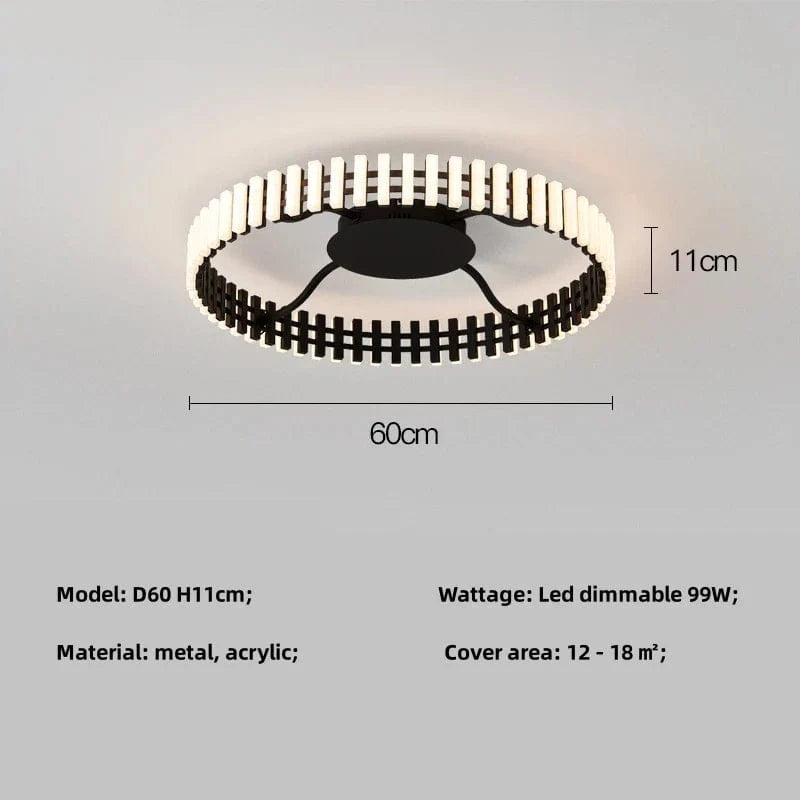 Lustre moderne LED à intensité variable - Minimalisma Luminaria | Marco Lucetti Plafond D60cm / Lumière chaude 3000K