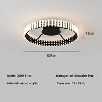 Lustre moderne LED à intensité variable - Minimalisma Luminaria | Marco Lucetti Plafond D60cm / Lumière chaude 3000K