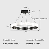 Lustre moderne LED à intensité variable - Minimalisma Luminaria | Marco Lucetti Suspension D60cm / Lumière blanche 6500K