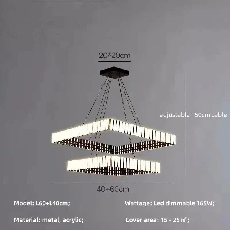 Lustre moderne LED à intensité variable - Minimalisma Luminaria | Marco Lucetti Suspension L40 60cm / Lumière neutre 4200K