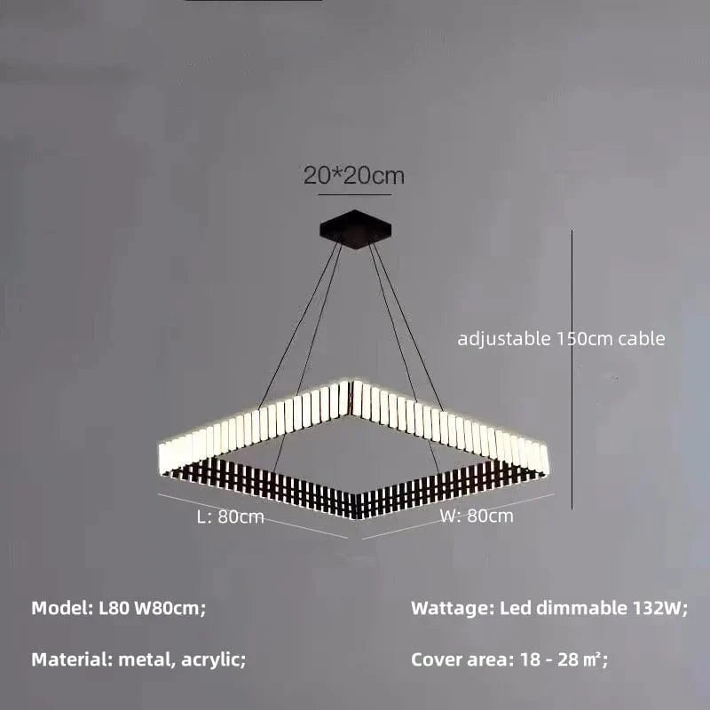 Lustre moderne LED à intensité variable - Minimalisma Luminaria | Marco Lucetti Suspension L80cm / Lumière variable à distance