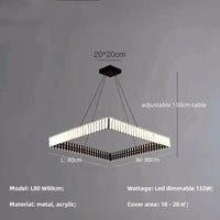 Lustre moderne LED à intensité variable - Minimalisma Luminaria | Marco Lucetti Suspension L80cm / Lumière variable à distance