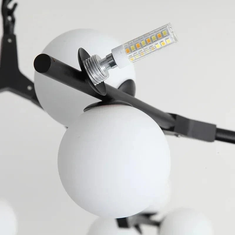 Lustre moderne LED Arbre et Verre | Marco Lucetti