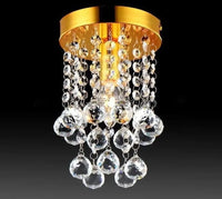 Lustre Moderne LED Boule de Cristal, Luminaire Suspension Plafonnier Design | Marco Lucetti Doré