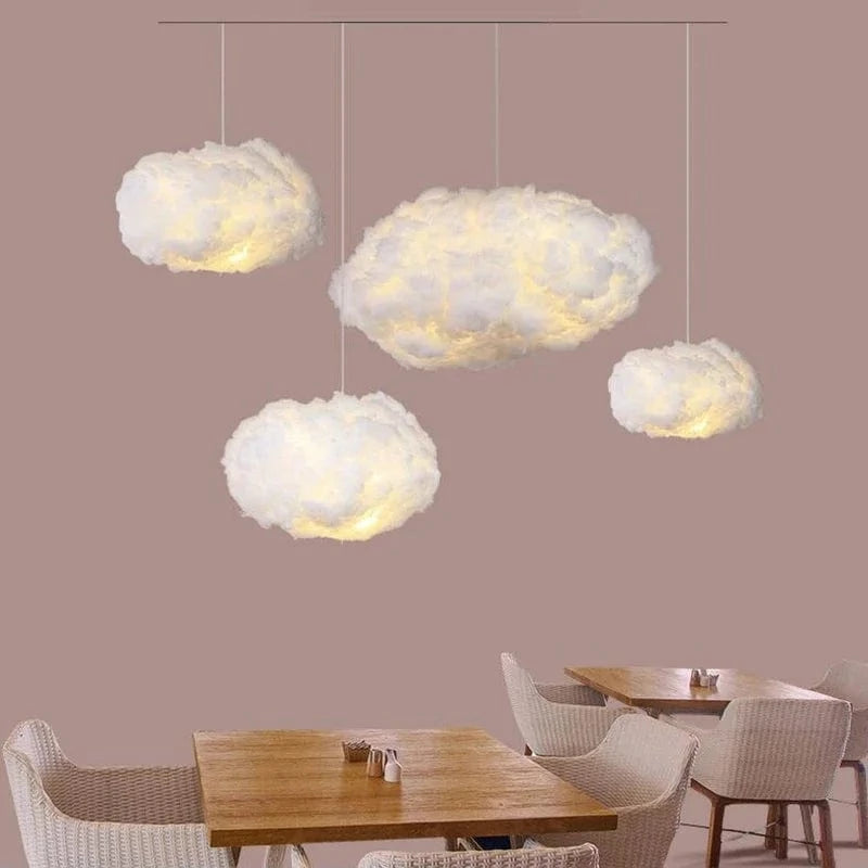 Lustre moderne LED en forme de nuage flottant pour restaurants chic | Marco Lucetti