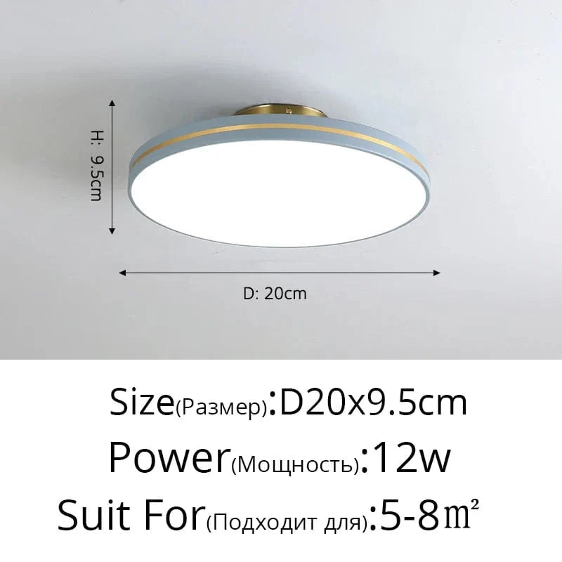 Lustre Moderne LED Lumières by Lumina  | Marco Lucetti Gris 20x9,5CM / Blanc chaud Pas de télécommande