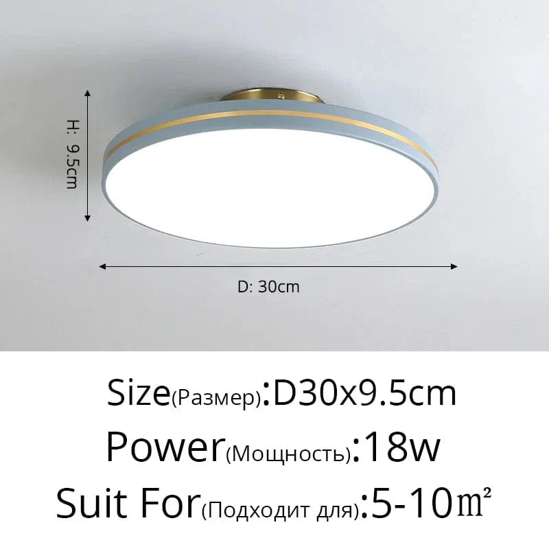 Lustre Moderne LED Lumières by Lumina  | Marco Lucetti Gris 30x9,5CM / Blanc chaud Pas de télécommande