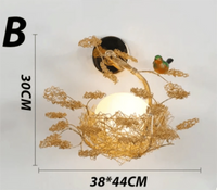 Lustre moderne LED "Nid d'Oiseau en Verre" | Marco Lucetti Je stylise / Blanc chaud
