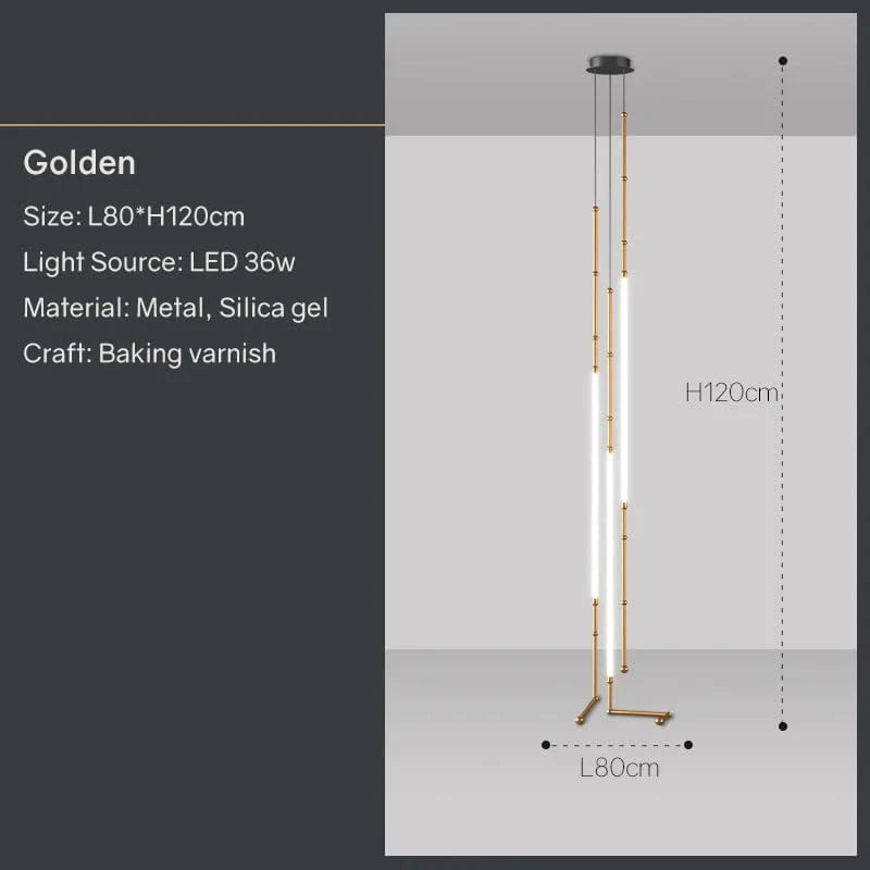Lustre moderne LED pour bar et restaurant - Décor à la maison | Marco Lucetti Doré 3H A / Lumière neutre