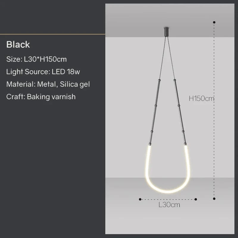 Lustre moderne LED pour bar et restaurant - Décor à la maison | Marco Lucetti Noir 1H / Lumière neutre